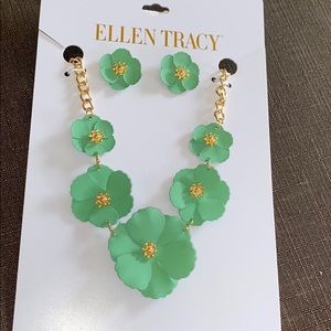 Ellen Tracy Necklace & Earrings Set
